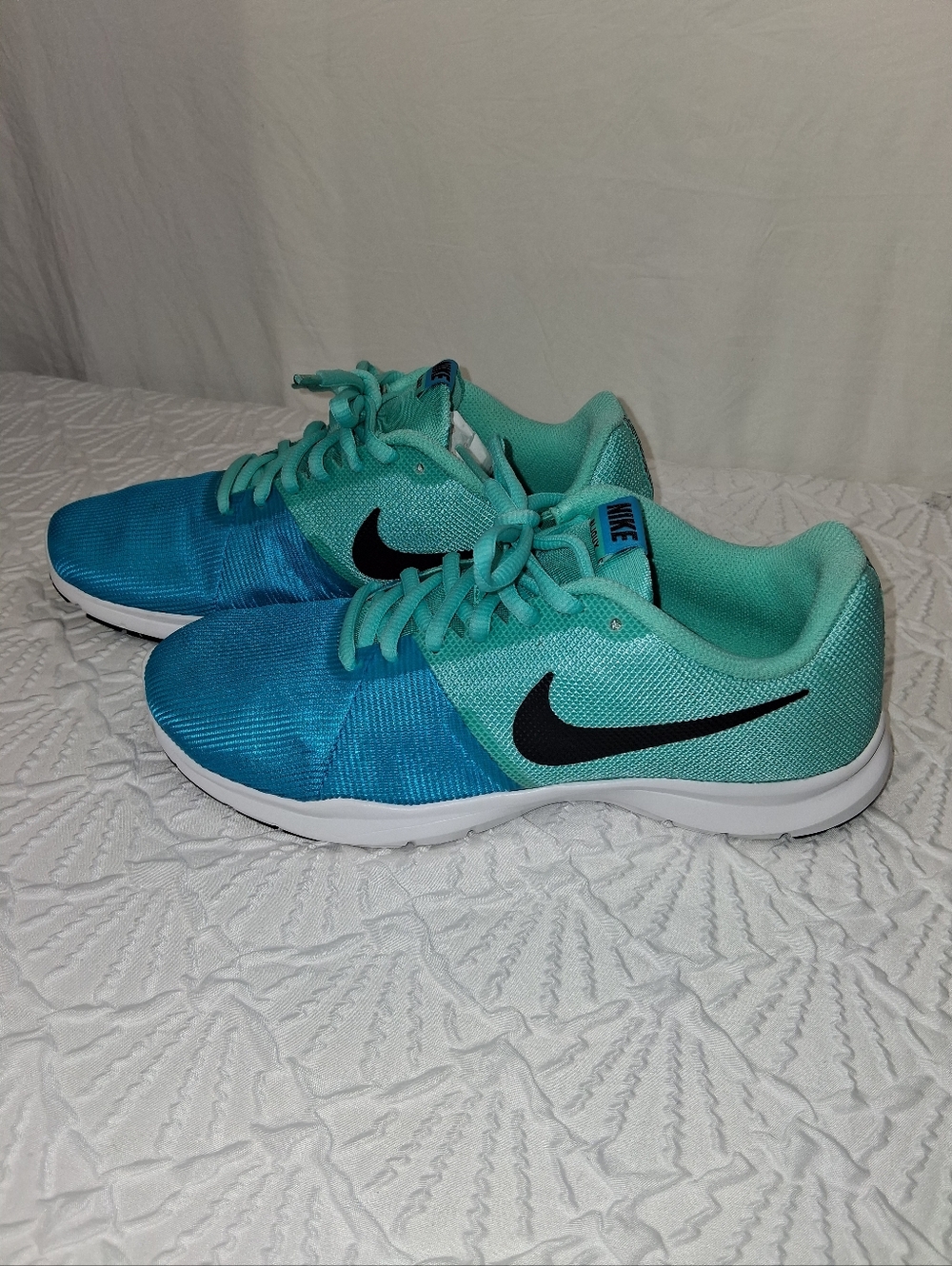 Nike Bl Joux  Teal and Aqua Runner Sneakers Size 6 - Picture 10 of 15